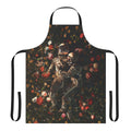 Intergalactic Cosmic Garden Apron featuring a surreal, space-themed floral design