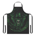 Intergalactic sci-fi horror inspired apron featuring xenomorph and facehugger designs