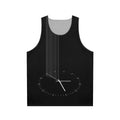 Interstellar Unisex Tank Top featuring a black hole design