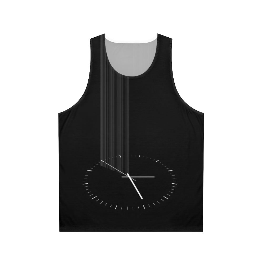 Interstellar Unisex Tank Top featuring a black hole design