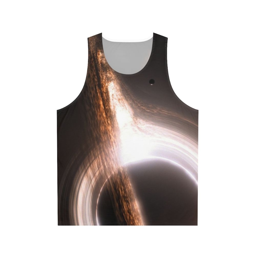 Interstellar black hole unisex tank top