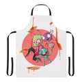 Invader Zim-inspired apron featuring Gir and Minimoose from the cartoon series