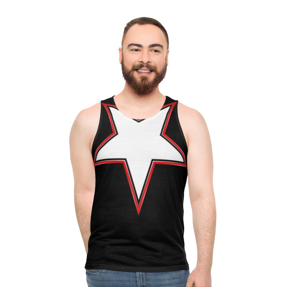 Inverted five-pointed star unisex tank top