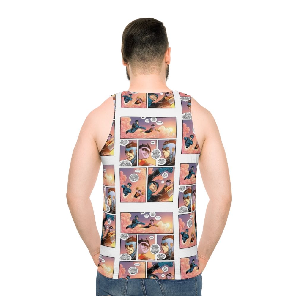 Invincible and Omni-Man superhero unisex tank top
