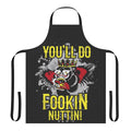 Ireland boxing inspired cooking apron with "You'll do fookin nuttin" slogan