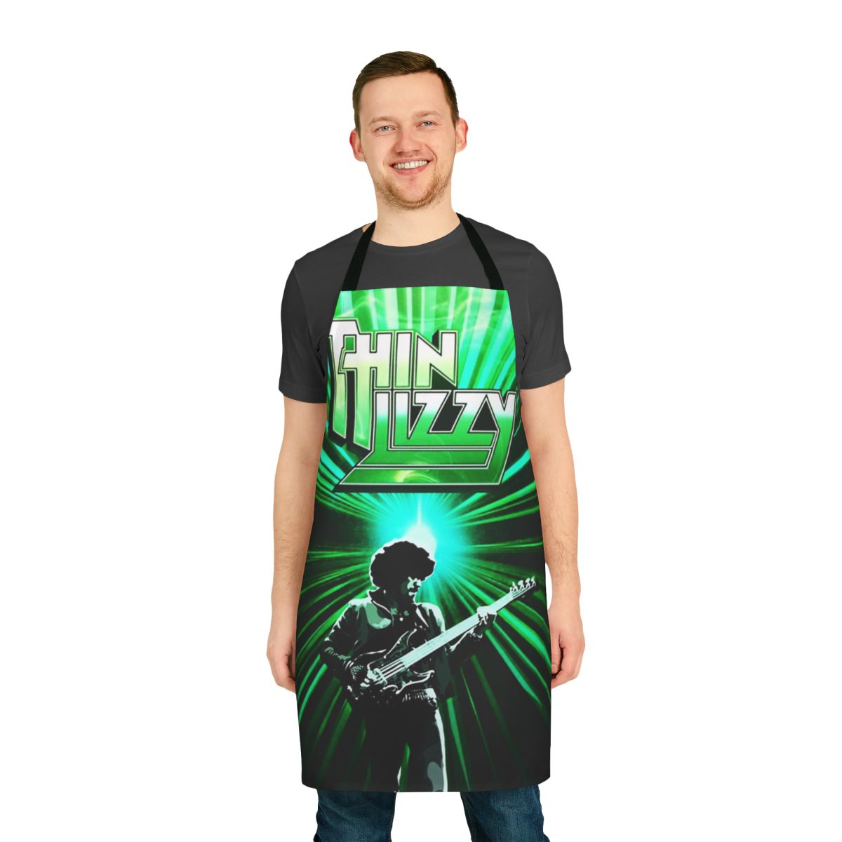Apron featuring the Thin Lizzy logo, celebrating the iconic Irish band and musician Phil Lynott