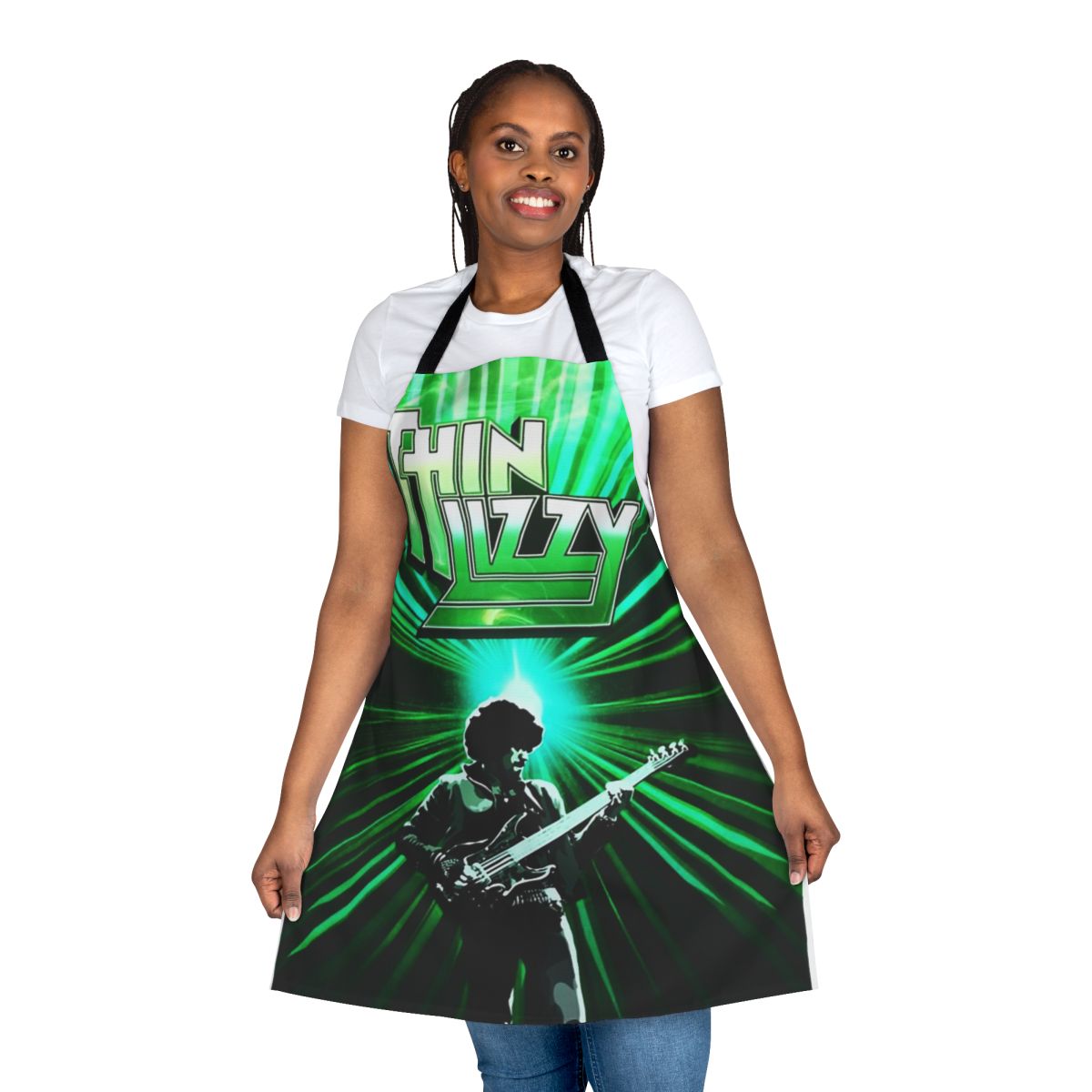 Apron featuring the Thin Lizzy logo, celebrating the iconic Irish band and musician Phil Lynott