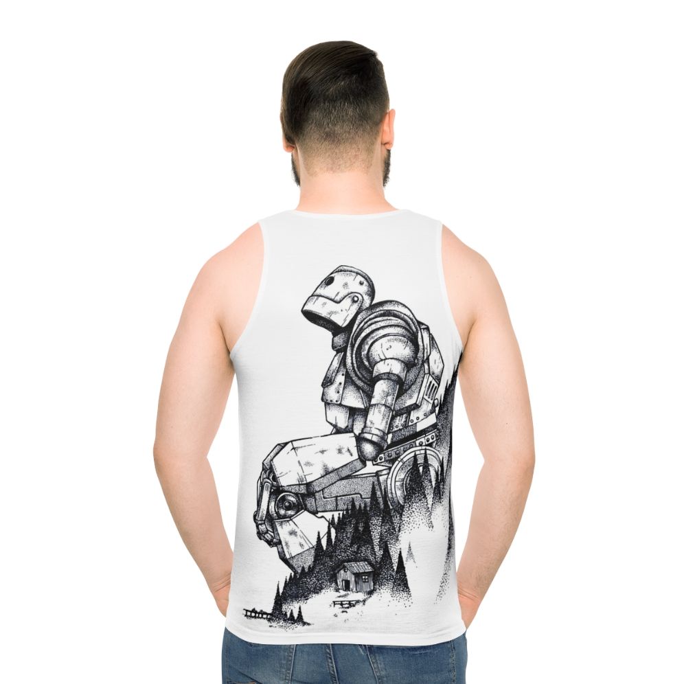 Iron Giant superhero robot movie inspired unisex tank top