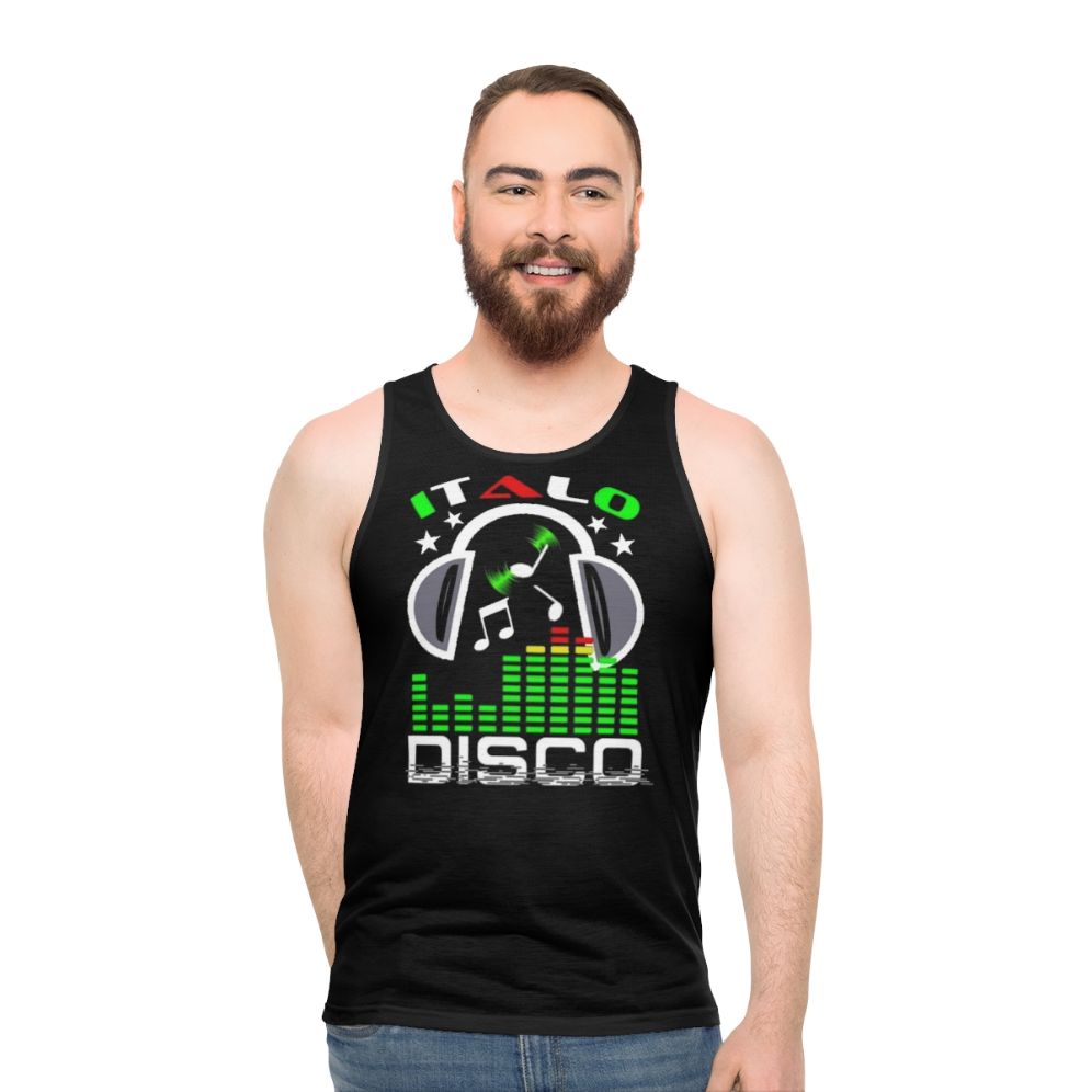 Italo Disco Unisex Tank Top