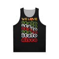 Italo disco unisex tank top