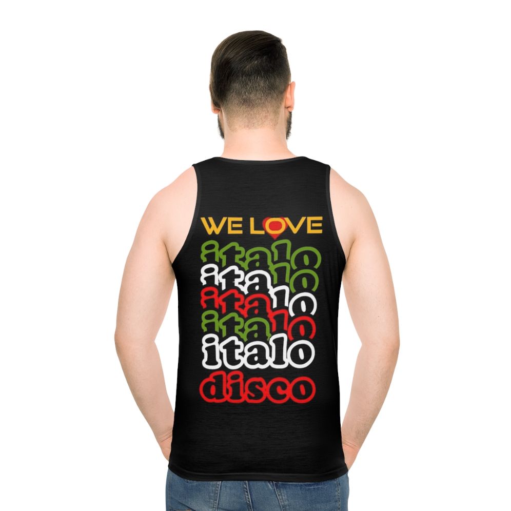 Italo disco unisex tank top