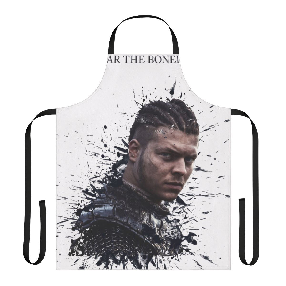 Ivar the Boneless-inspired viking apron with Norse designs and colors