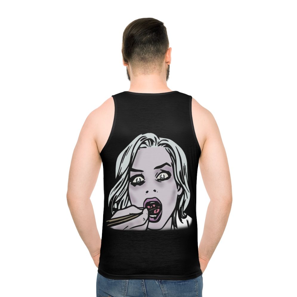 Izombie comic book style zombie tank top