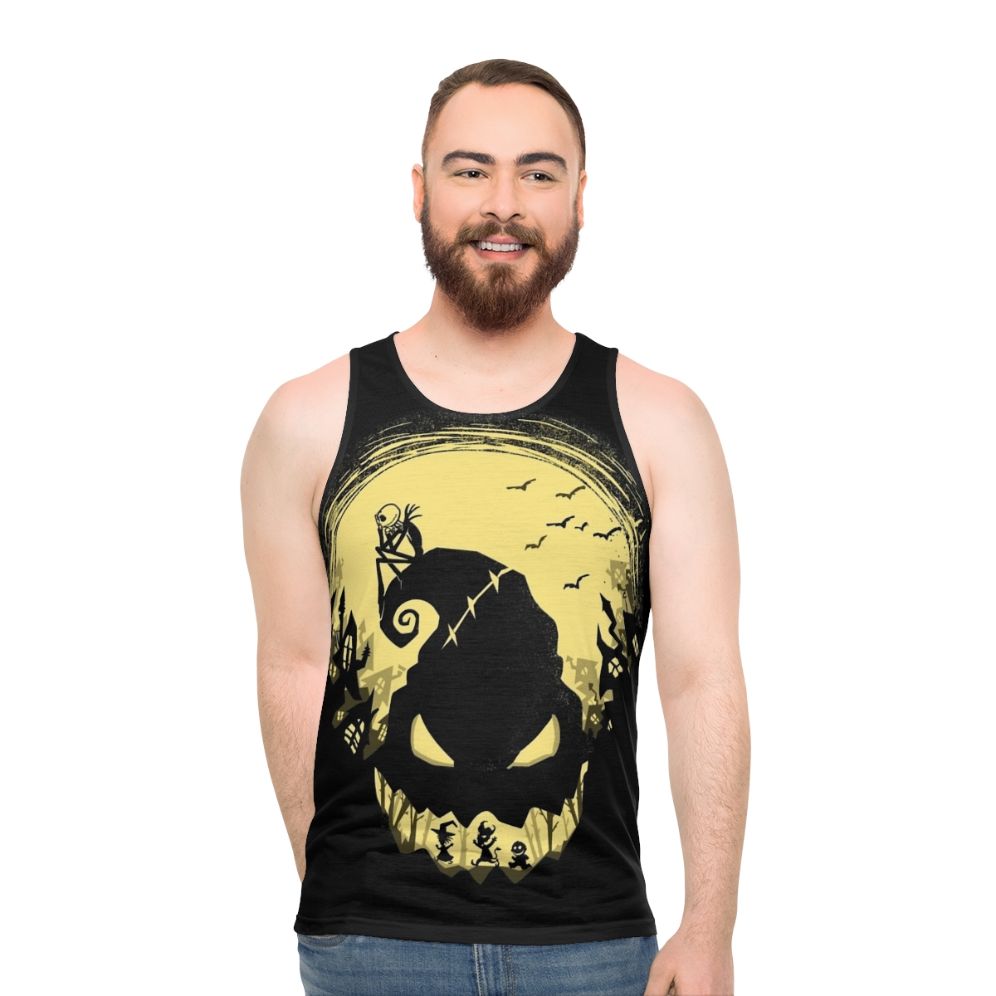 Jack Skellington Halloween tank top with Oogie Boogie from The Nightmare Before Christmas