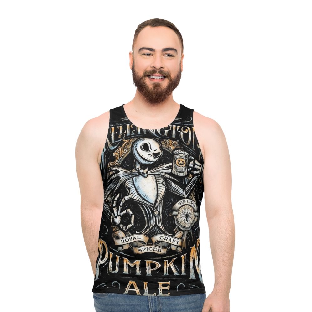 Jack Skellington Pumpkin Ale Unisex Tank Top