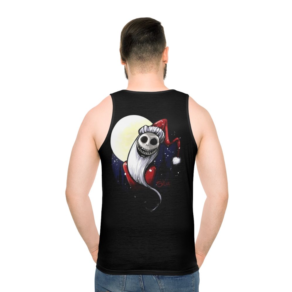 Jack Skellington Santa Claus holiday unisex tank top