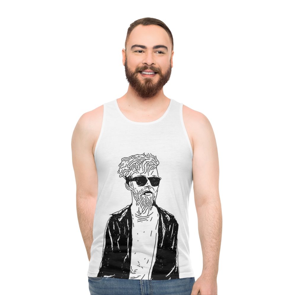 Jack Stauber Unisex Stencil Art Tank Top
