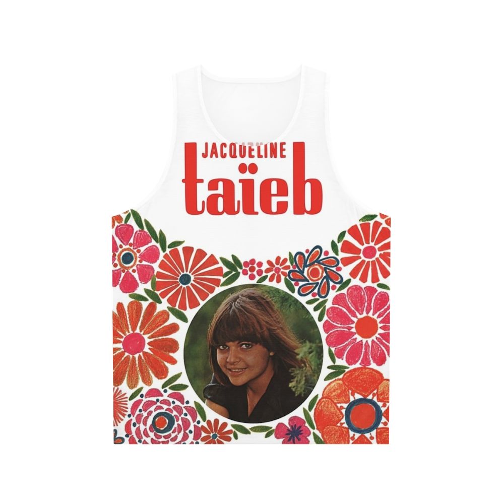 Jacqueline Taieb 1960s French Pop Music Unisex Tank Top