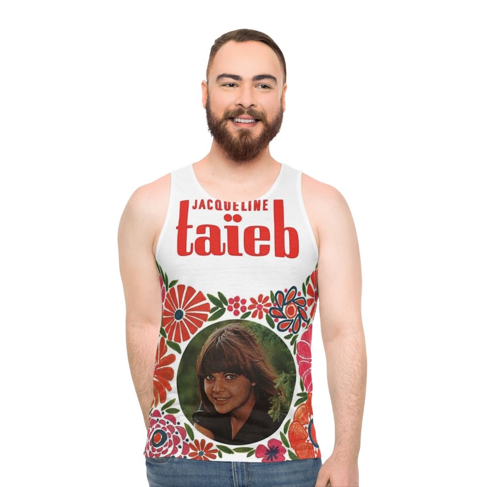 Jacqueline Taieb 1960s French Pop Music Unisex Tank Top