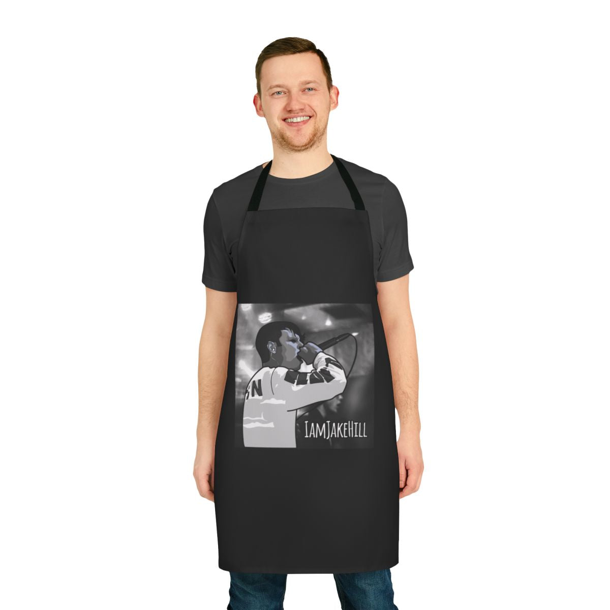 Jake Hill inspired apron with rapper design