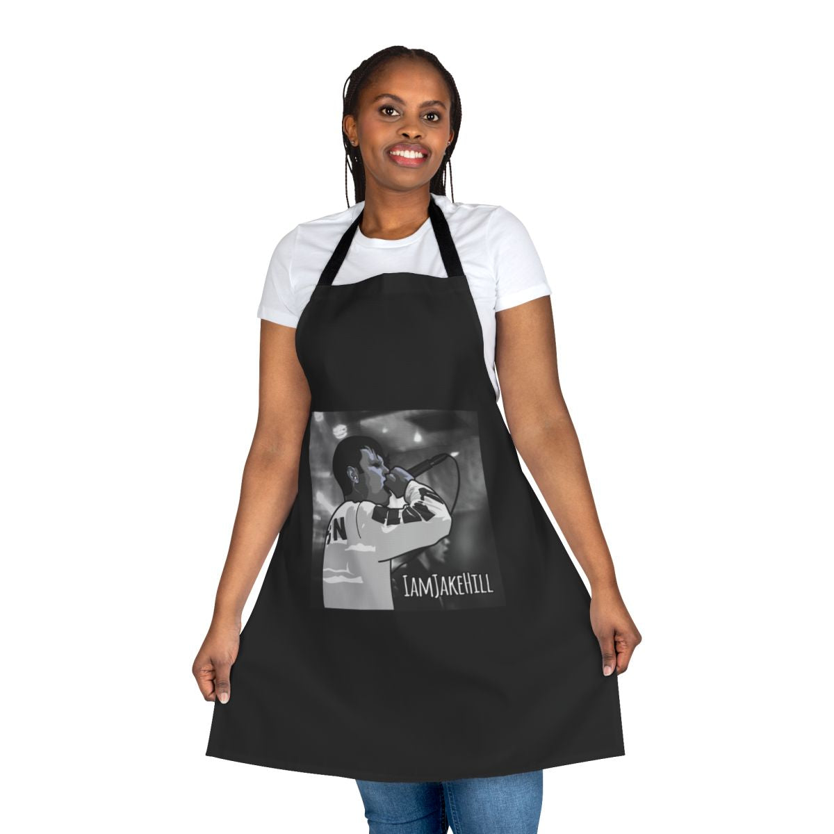 Jake Hill inspired apron with rapper design