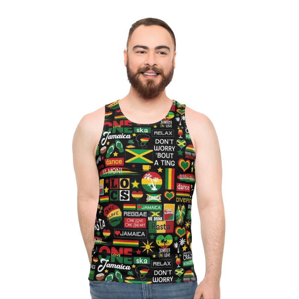 Jamaica One Love Reggae Rastafarian Culture Unisex Tank Top