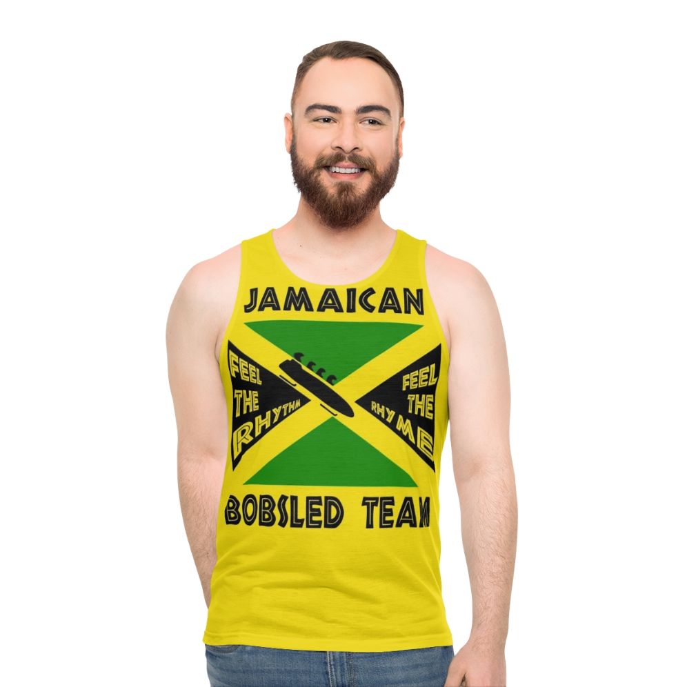 Jamaican bobsled team unisex tank top