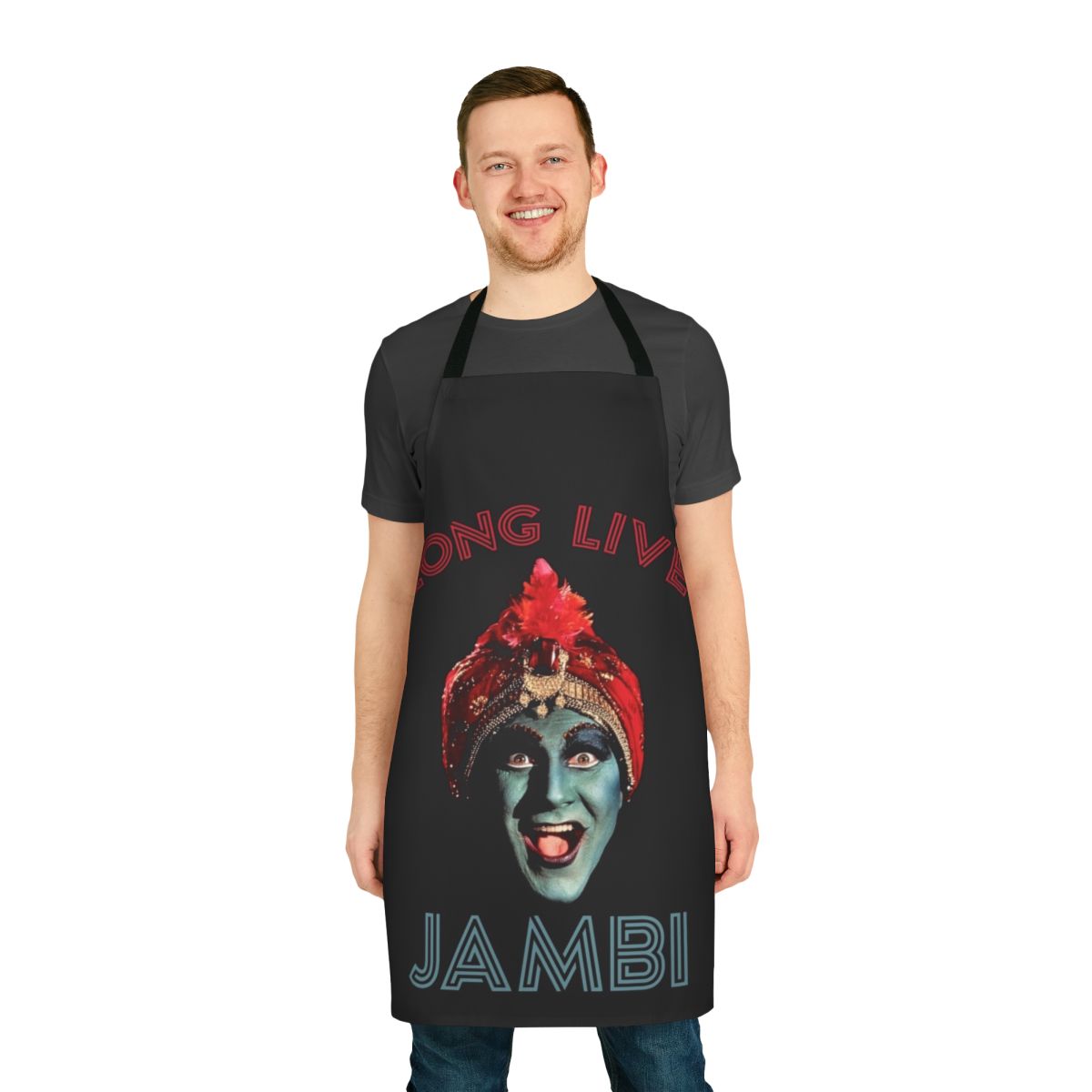 Jambi-Inspired 80s Comedy Apron - Retro TV Show Tribute