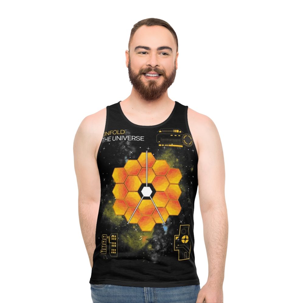 James Webb Space Telescope galaxy art unisex tank top
