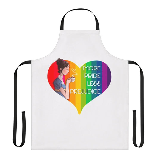 Jane Austen inspired pride and prejudice themed kitchen apron