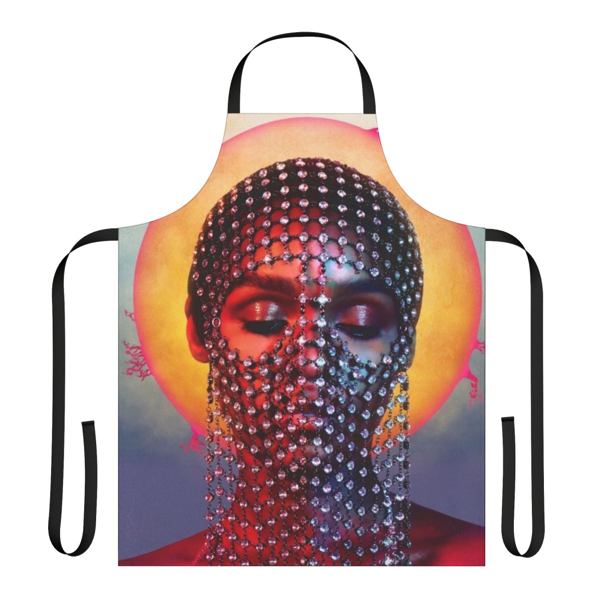 Janelle Monáe inspired apron featuring the Dirty Computer album artwork
