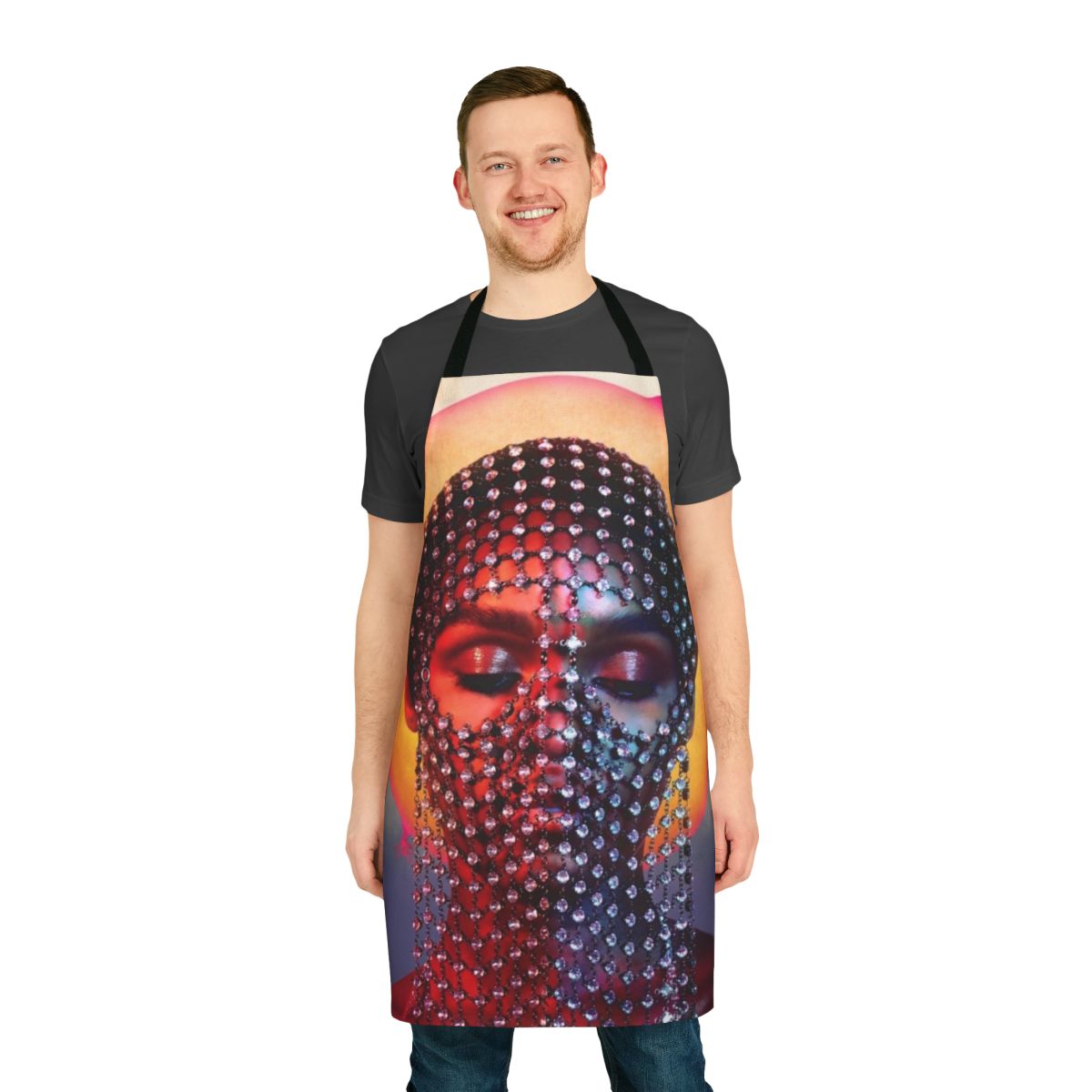 Janelle Monáe inspired apron featuring the Dirty Computer album artwork