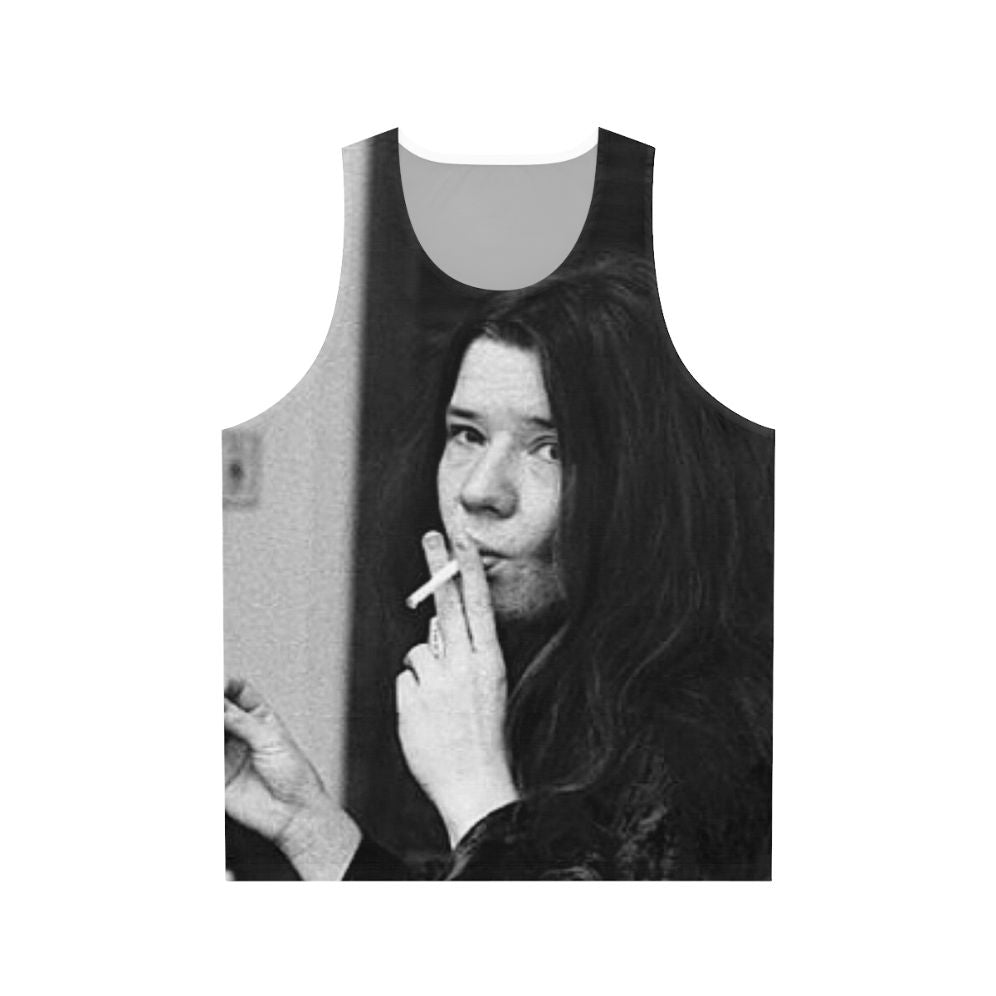 Janis Joplin Inspired Cool Smoker Unisex Tank Top