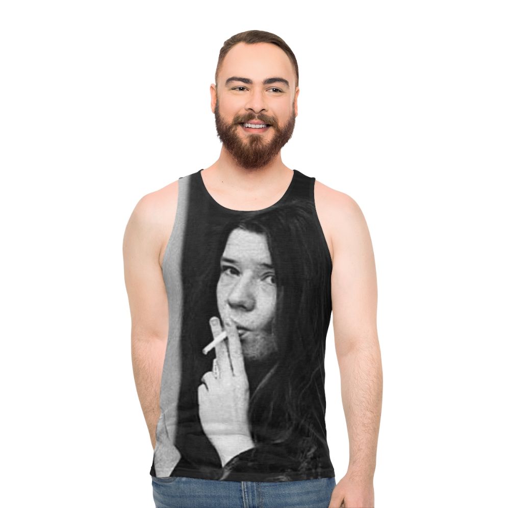 Janis Joplin Inspired Cool Smoker Unisex Tank Top
