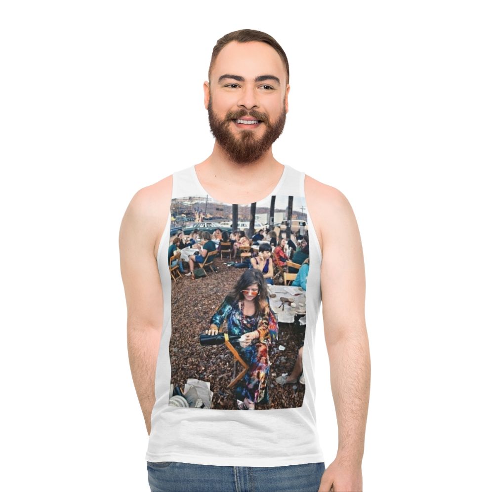 Janis Joplin Woodstock Unisex Tank Top