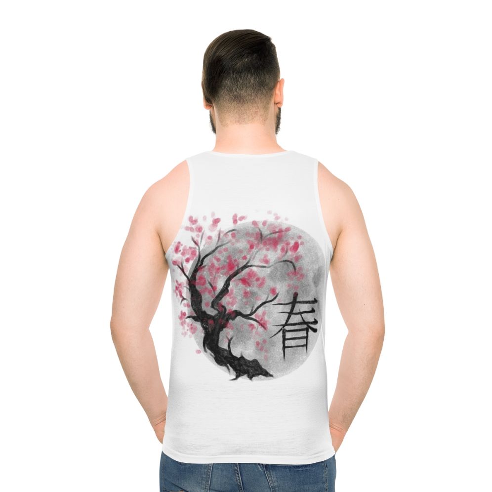 Unisex Japan Sakura Blossom Tank Top