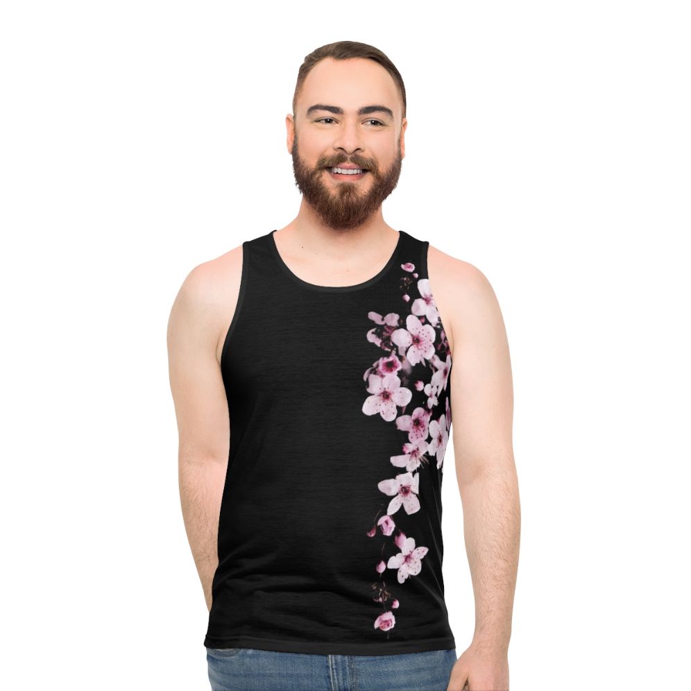 Japanese Cherry Blossom Unisex Tank Top