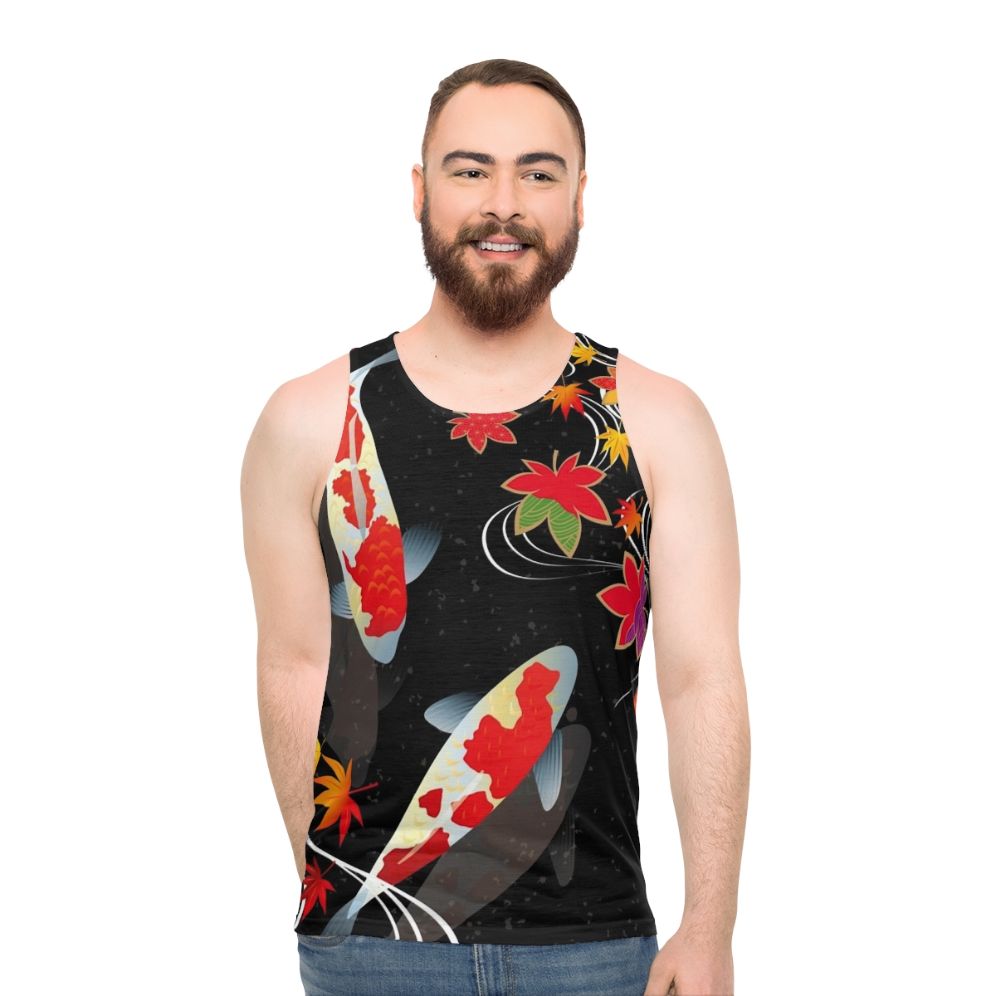 Japanese Koi Fish Unisex Tank Top