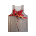 Japanese maple leaves unisex tank top