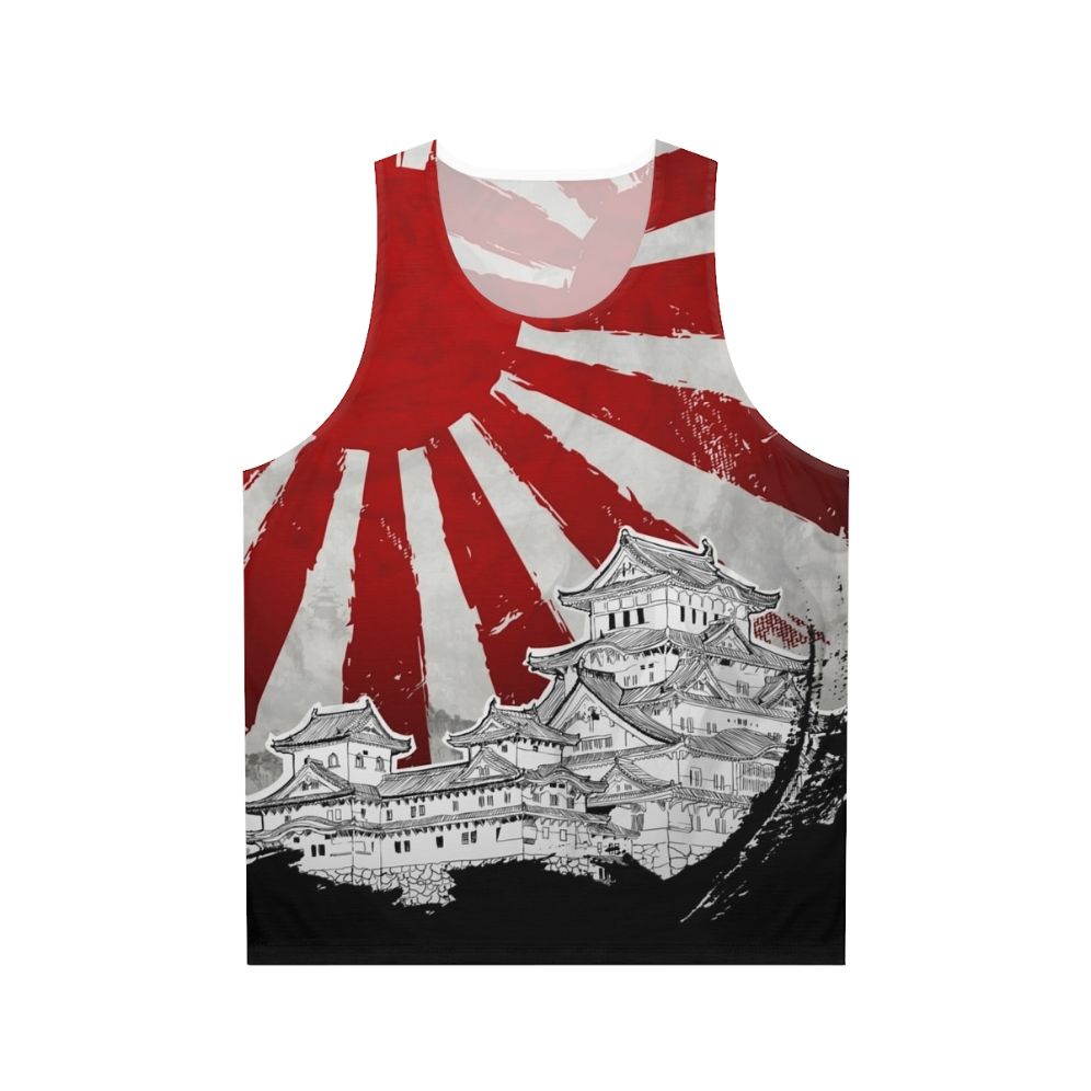 Japanese Palace and Sun Unisex Tank Top
