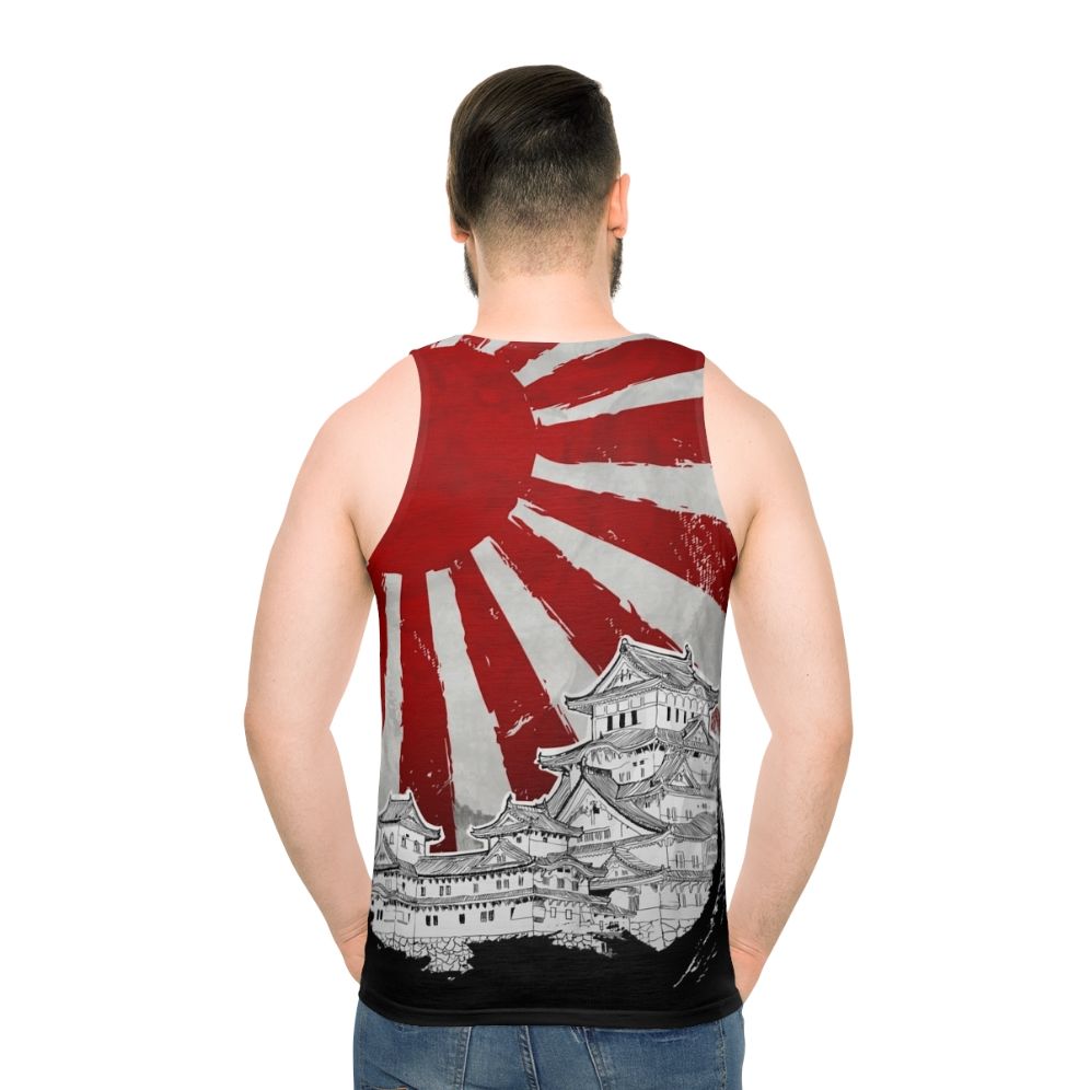 Japanese Palace and Sun Unisex Tank Top