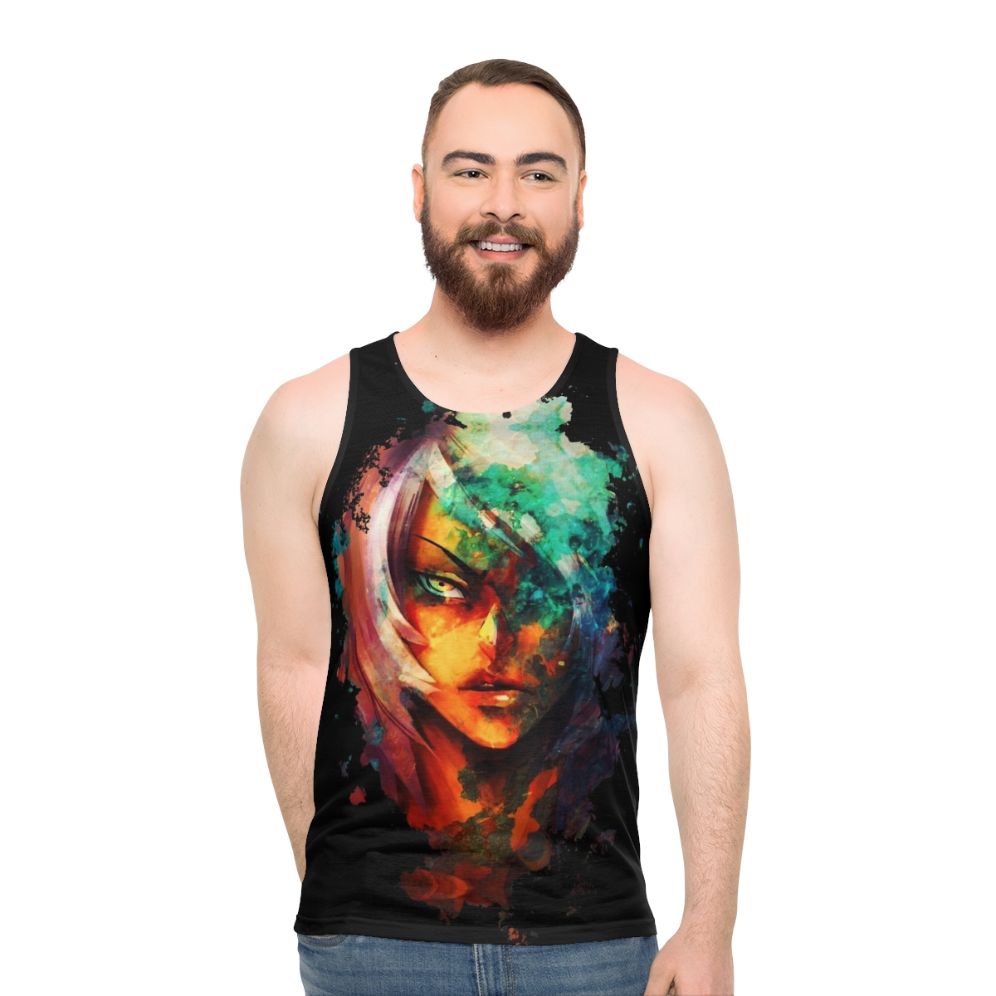 Jasper corrupted gem unisex tank top