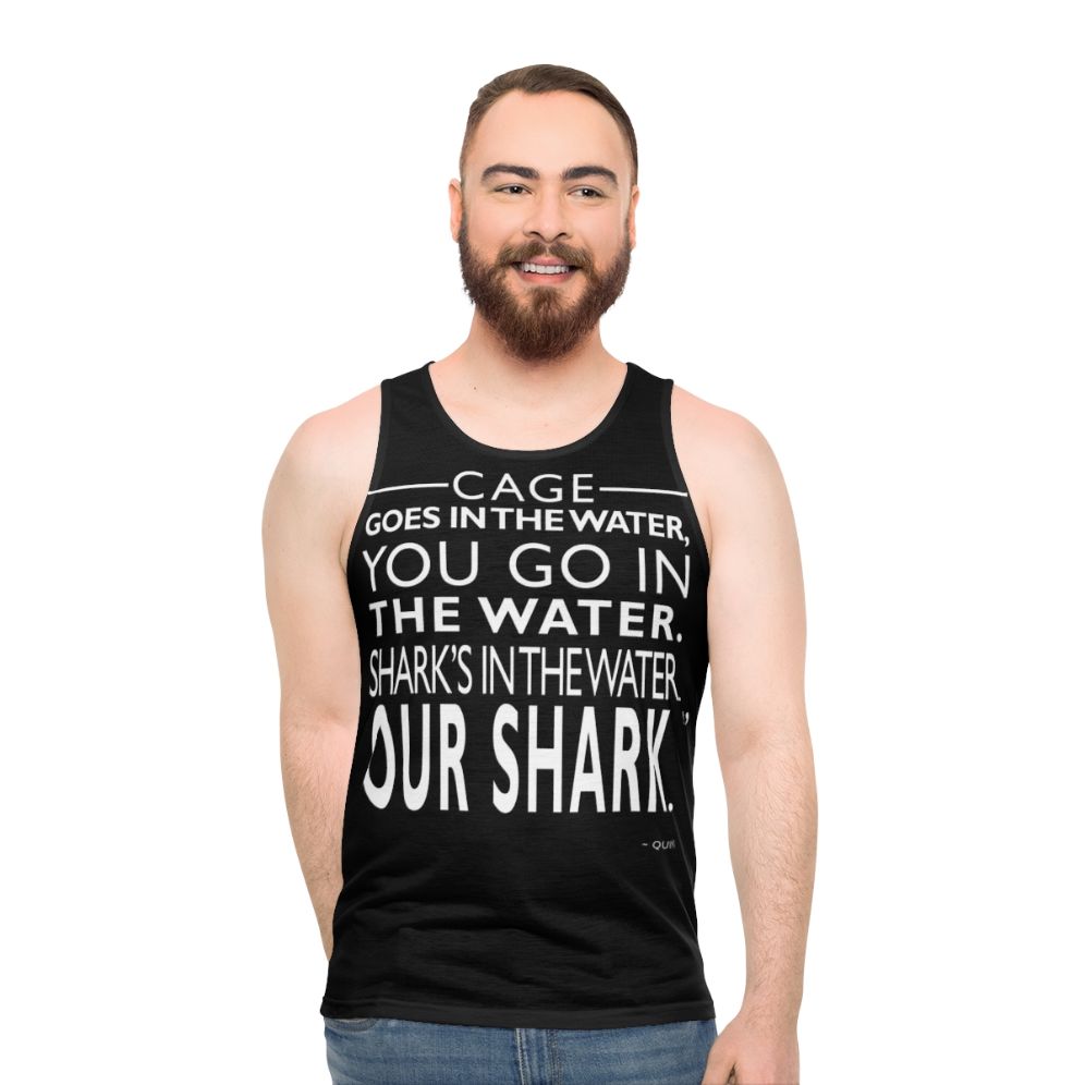 Jaws Shark Unisex Tank Top