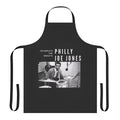 An apron featuring the image of Philly Joe Jones, a renowned jazz drummer and musician
