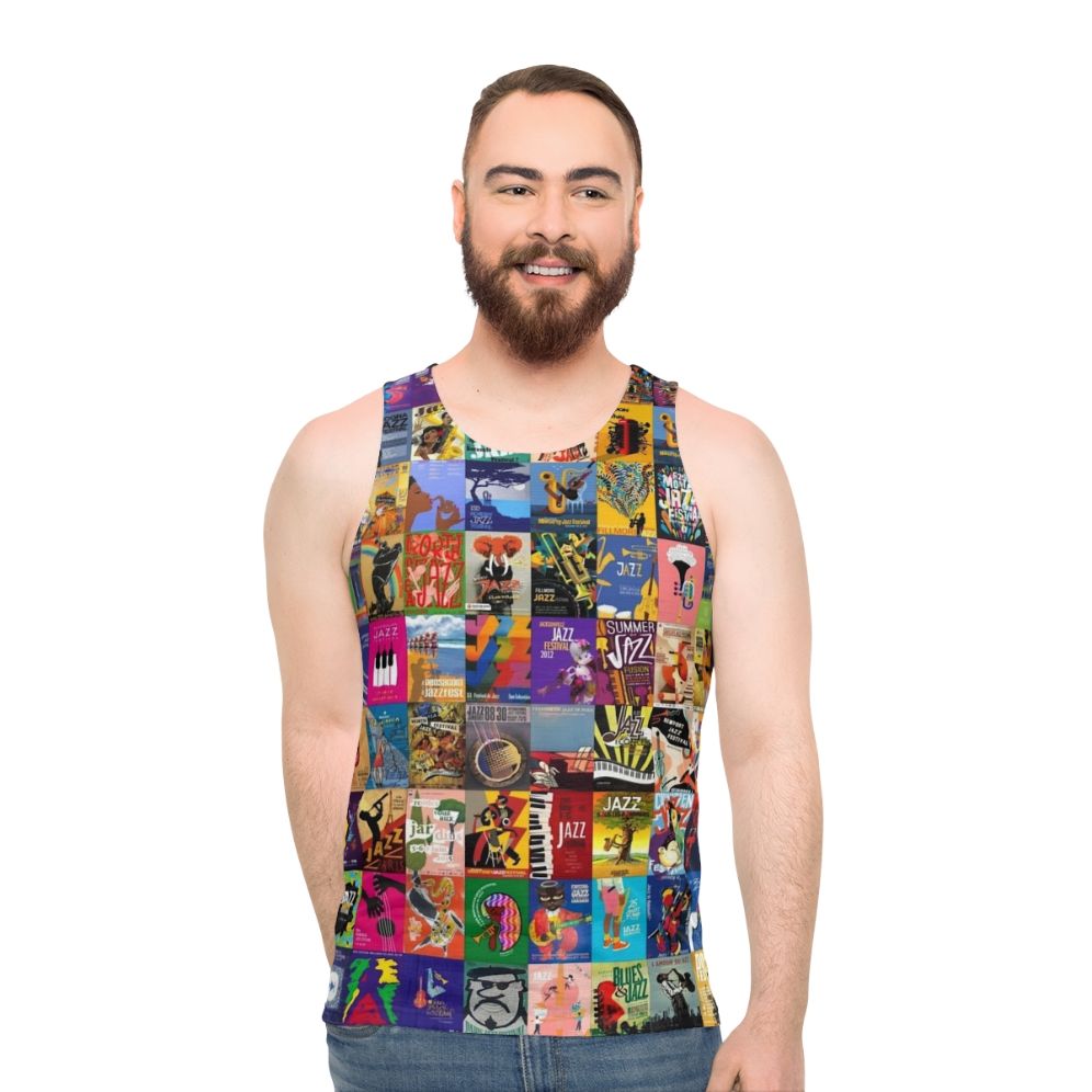 Unisex Jazz Festivals Music Tank Top