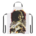 Jazz-themed apron with musical elements