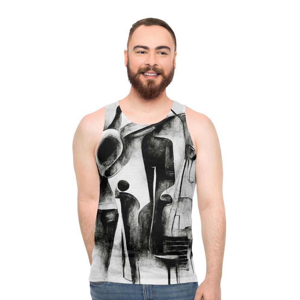 Jazz Quartet Abstract Unisex Tank Top