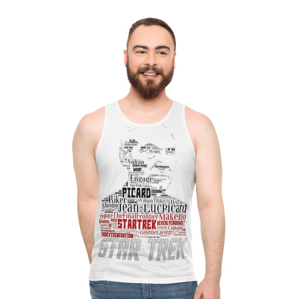 Jean Luc Picard Star Trek Next Generation Unisex Tank Top