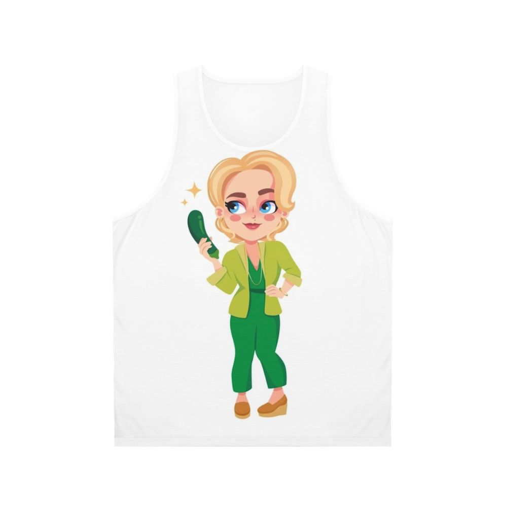 Jean Milburn Courgette Lady Unisex Tank Top
