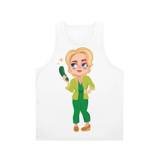 Jean Milburn Courgette Lady Unisex Tank Top